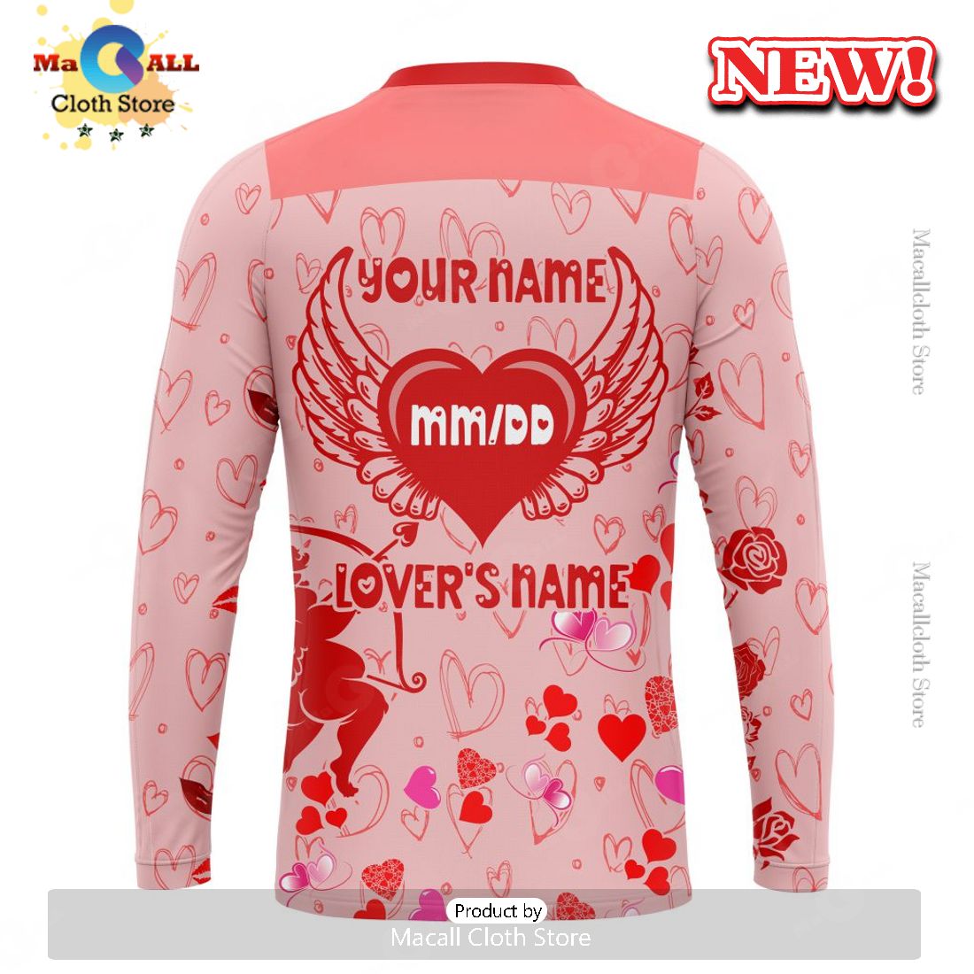 Personalized NHL Toronto Maple Leafs Special Gift For Valentines Day Hoodie 3D