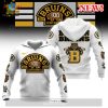 HOT NHL Boston Bruins 100 Centennial Mascot 1924 2024 Black Hoodie 3D