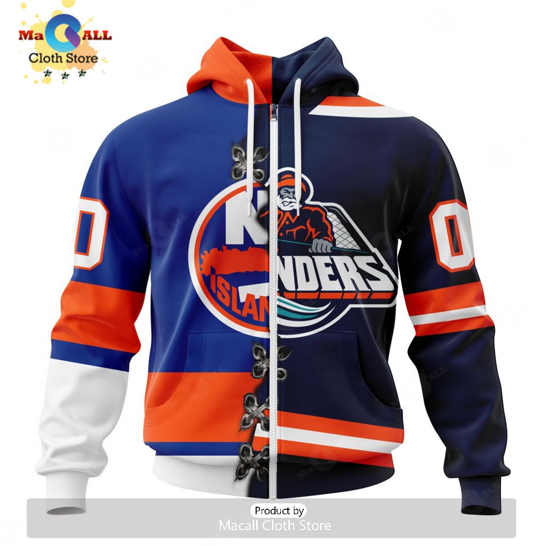 NHL New York Islanders Special Home Mix Reverse Retro Personalized Kits Hoodie