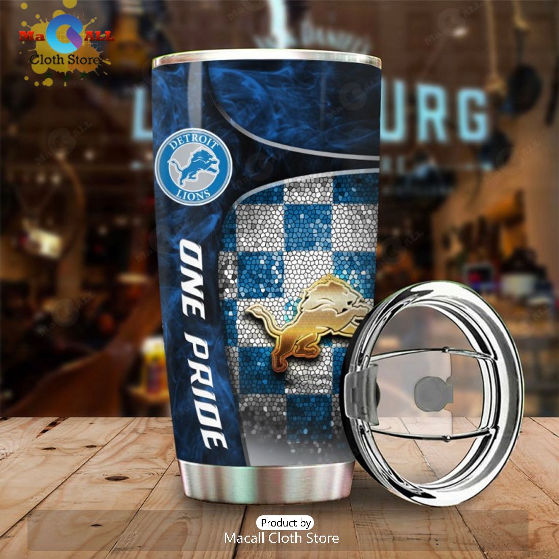 Luxury One Pride – Detroit Lions NFC North Division 2023 Champions Tumbler Cup