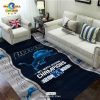 Detroit Lions North Champions North Division Sports Rectangular Rug