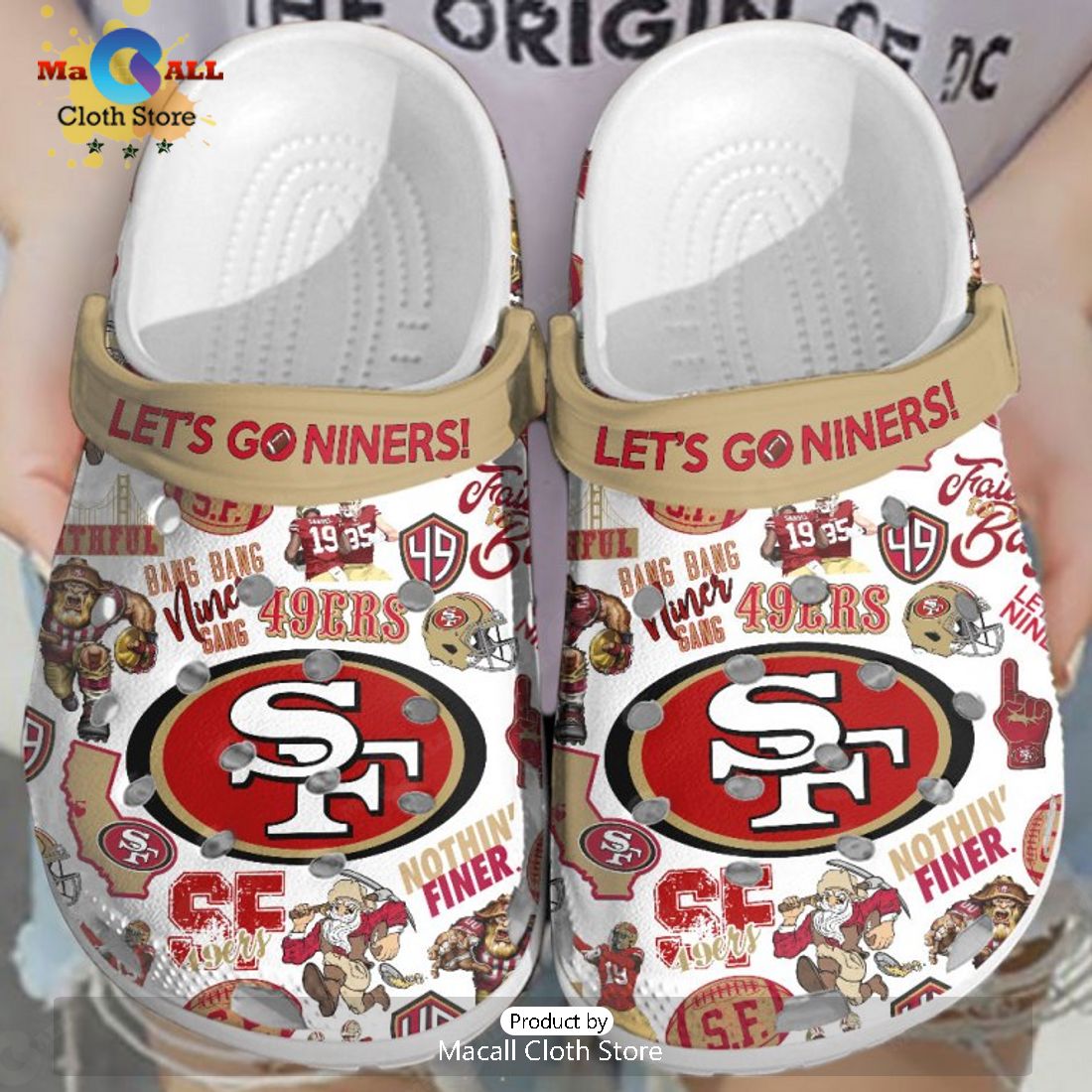 Limited Lets Go Niners – San Francisco 49ers Sports Crocs