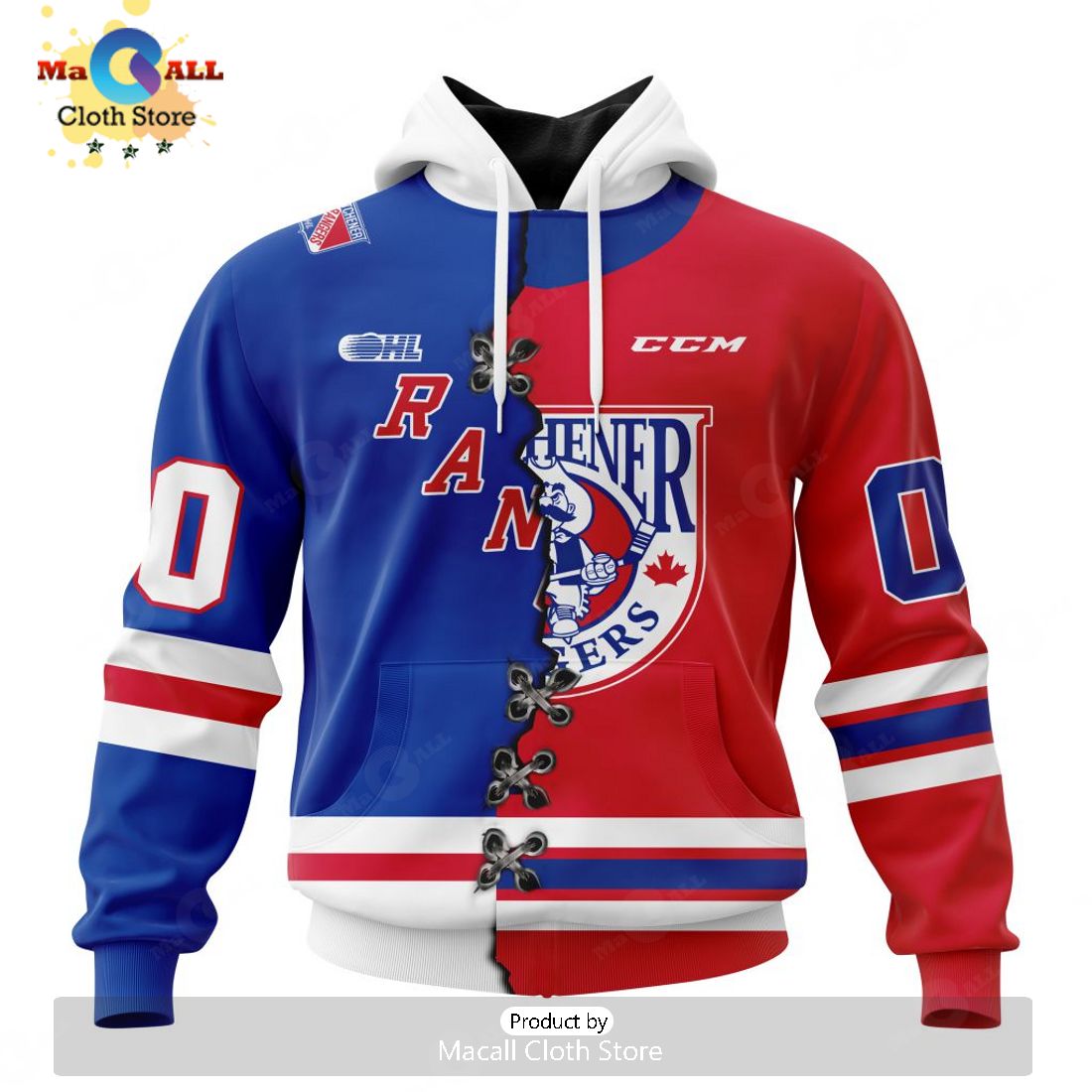 Personalized Letters Number Kitchener Rangers Mix Home And Retro Jersey Hoodie 3D Personalized Letters Number Kitchener Rangers Mix Home And Retro Jersey Hoodie 3D