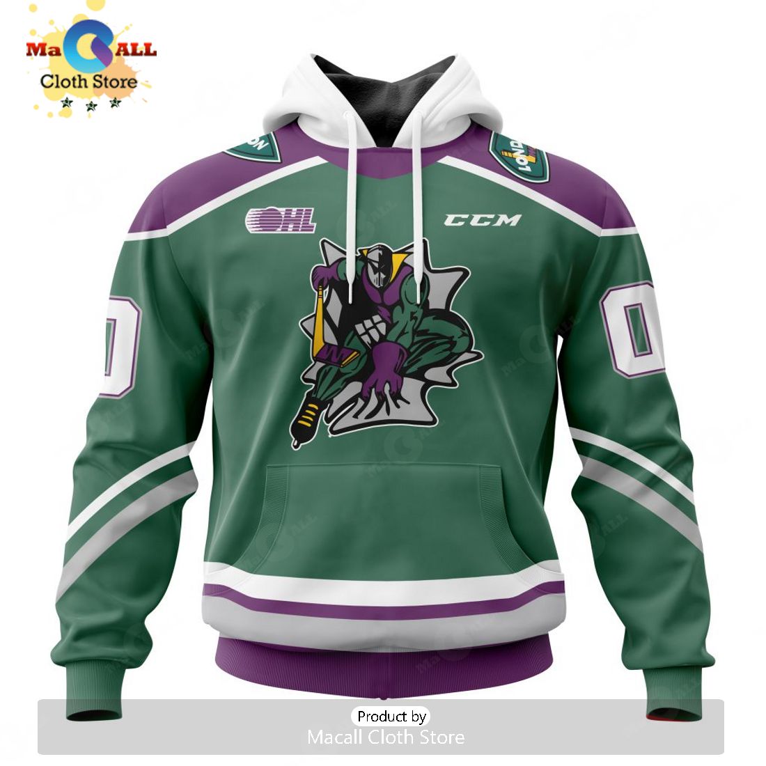 Personalized Letters Number London Knights Reverse Retro Pattern Jersey Hoodie 3D