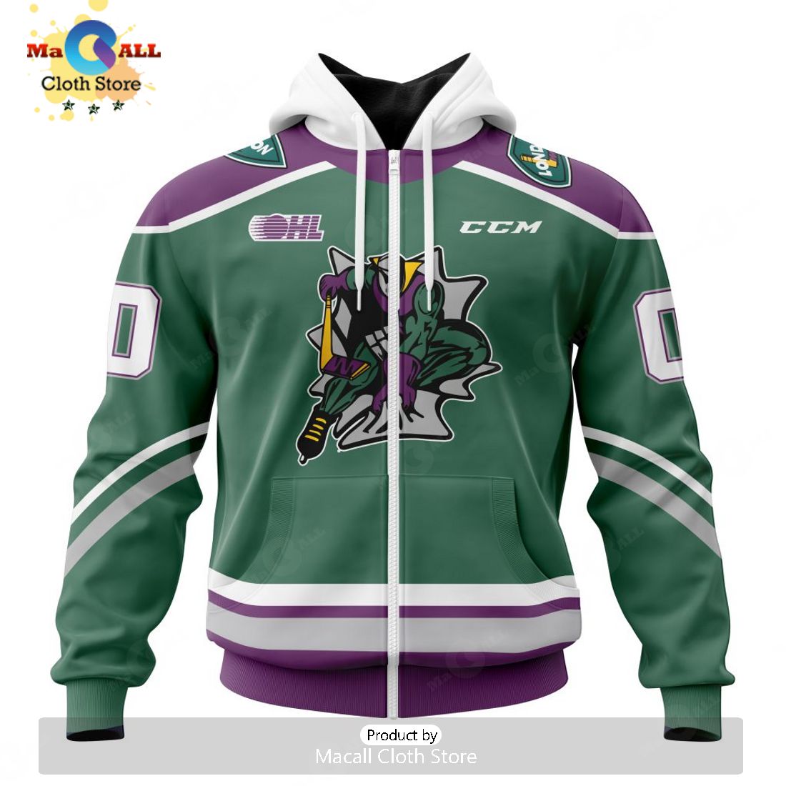 Personalized Letters Number London Knights Reverse Retro Pattern Jersey Hoodie 3D