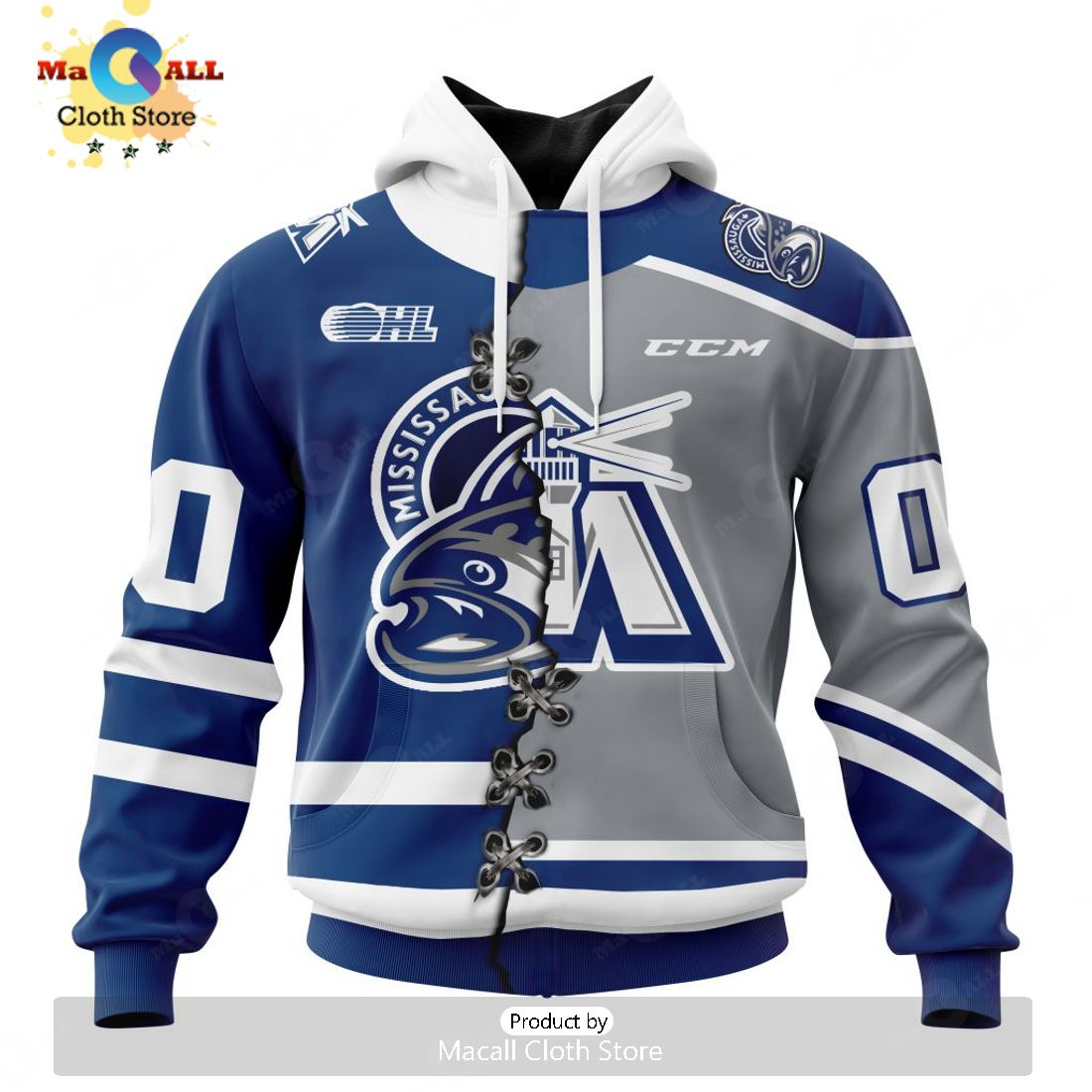 Personalized Letters Number Mississauga Steelheads Mix Home And Retro Jersey Hoodie 3D