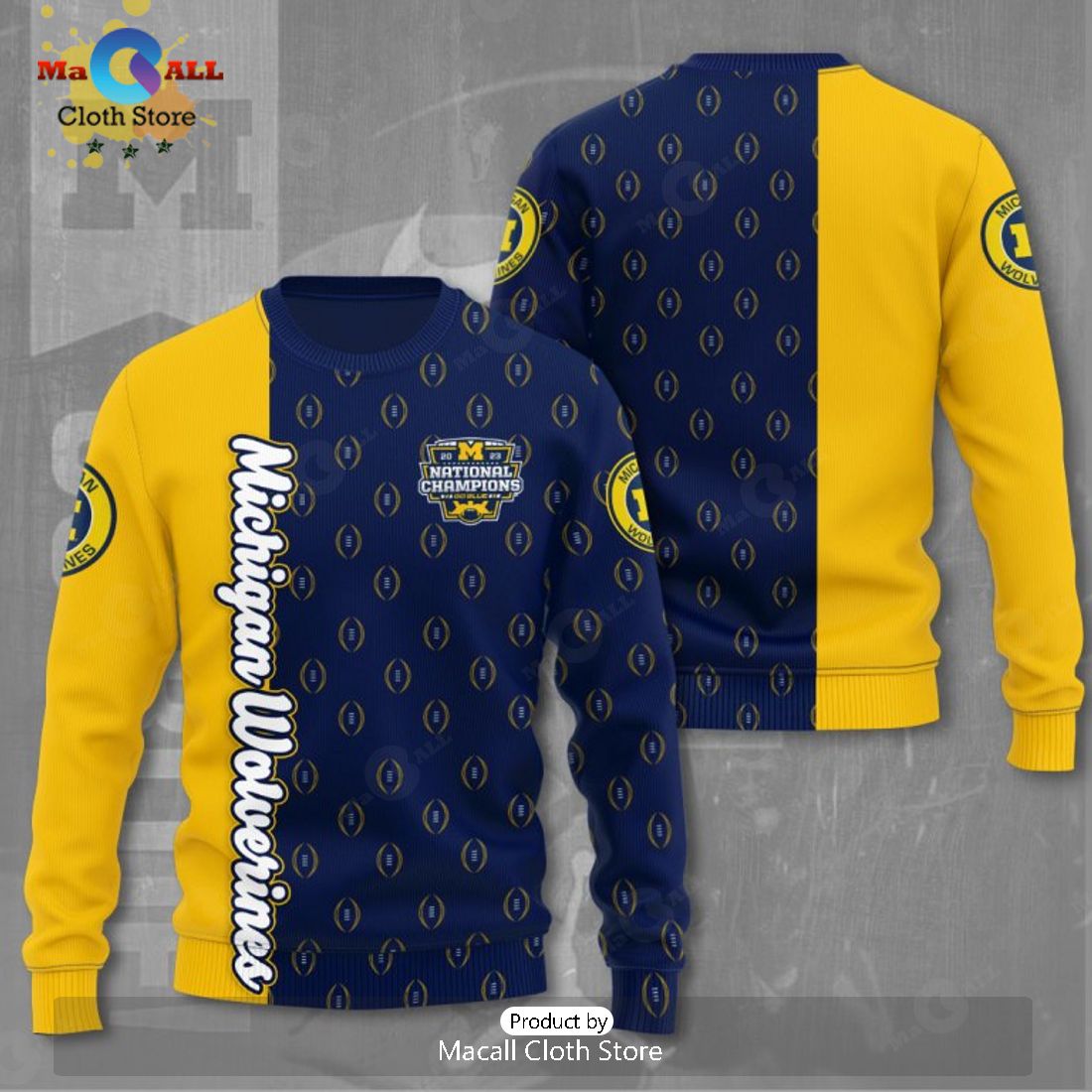 Michigan Wolverines Football National Champions Apparels Hoodie 3D Limited