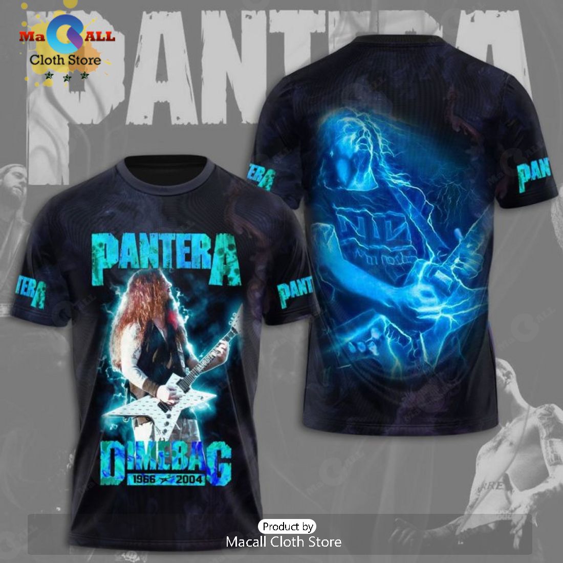 Limited Pantera Dimebag On Stage 1966 2004 Black Apparels Hoodie 3D