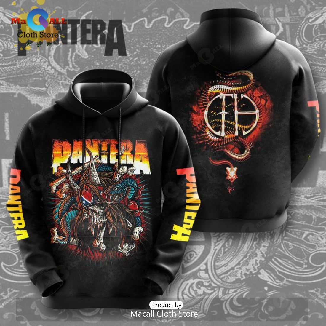 Pantera Classic Special Design  Black Apparels Hoodie 3D