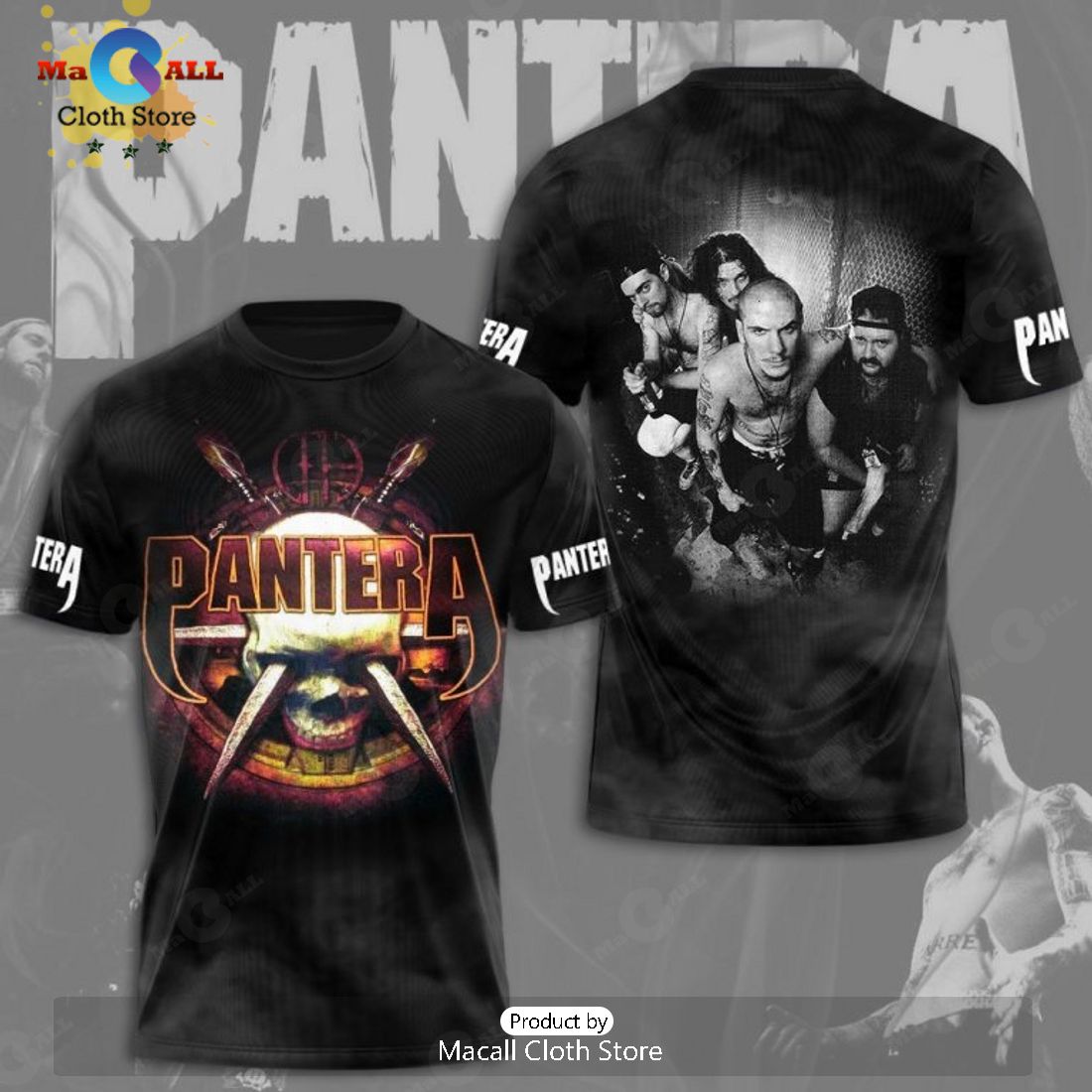 Pantera Metal Band Special Black Apparels Hoodie 3D Limited