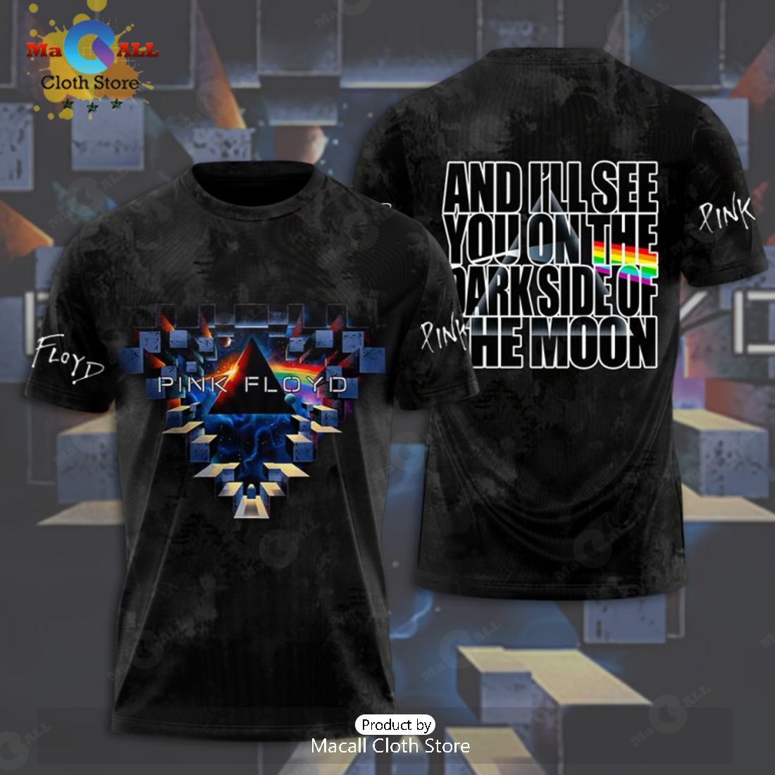 Pink Floyd Dark Side Of The Moon Black Apparels Hoodie 3D