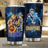 Special 2023 Detroit Lions AFC Divisional Champions Winners Blue Tumbler Cup