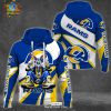 Custom Name Los Angeles Chargers Bugs Bunny Sport Clothing 3D Hoodie And Pants