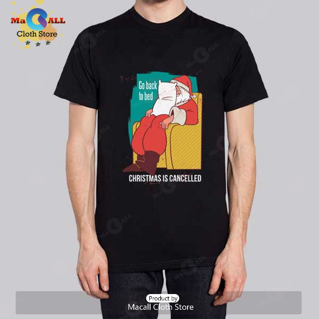 Funny Santa Christmas Cancelled Meme T-Shirt