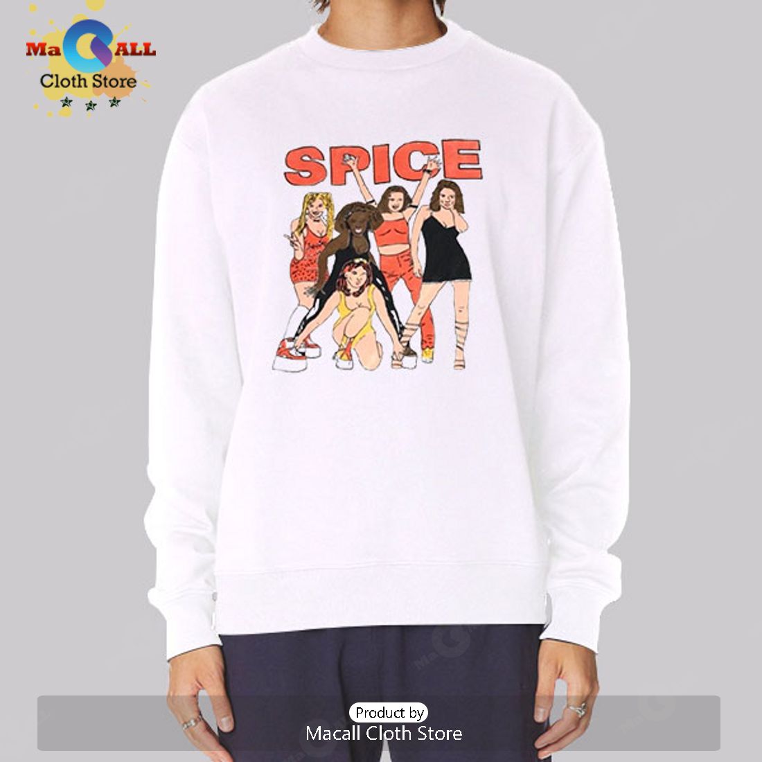 Vintage 90s Cartoon Spice Girls T-Shirt