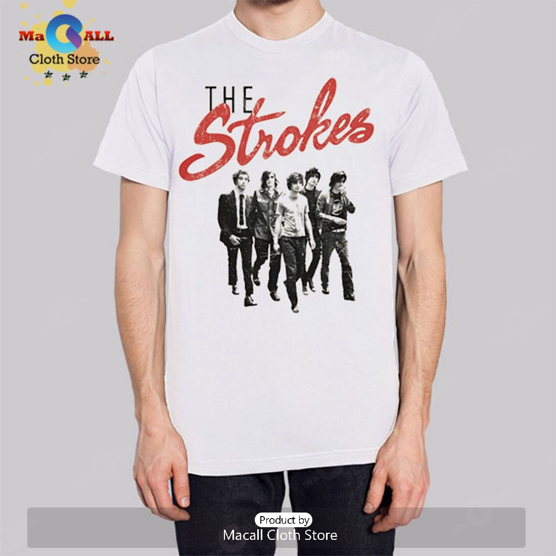 Vintage Band the Strokes TShirt Macall Cloth Store Destination for fashionistas