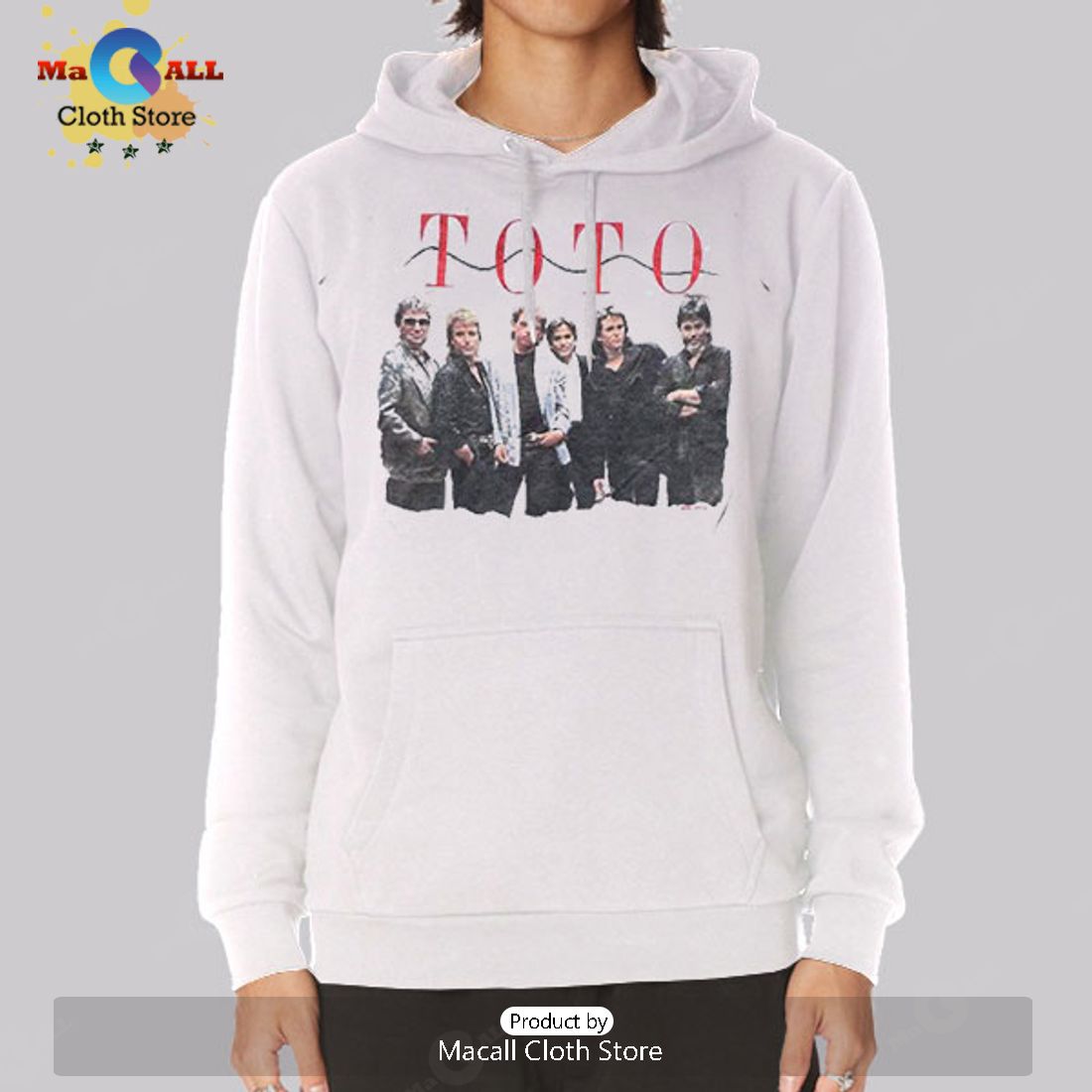 Vintage 80s Raglan Band Toto Hoodie
