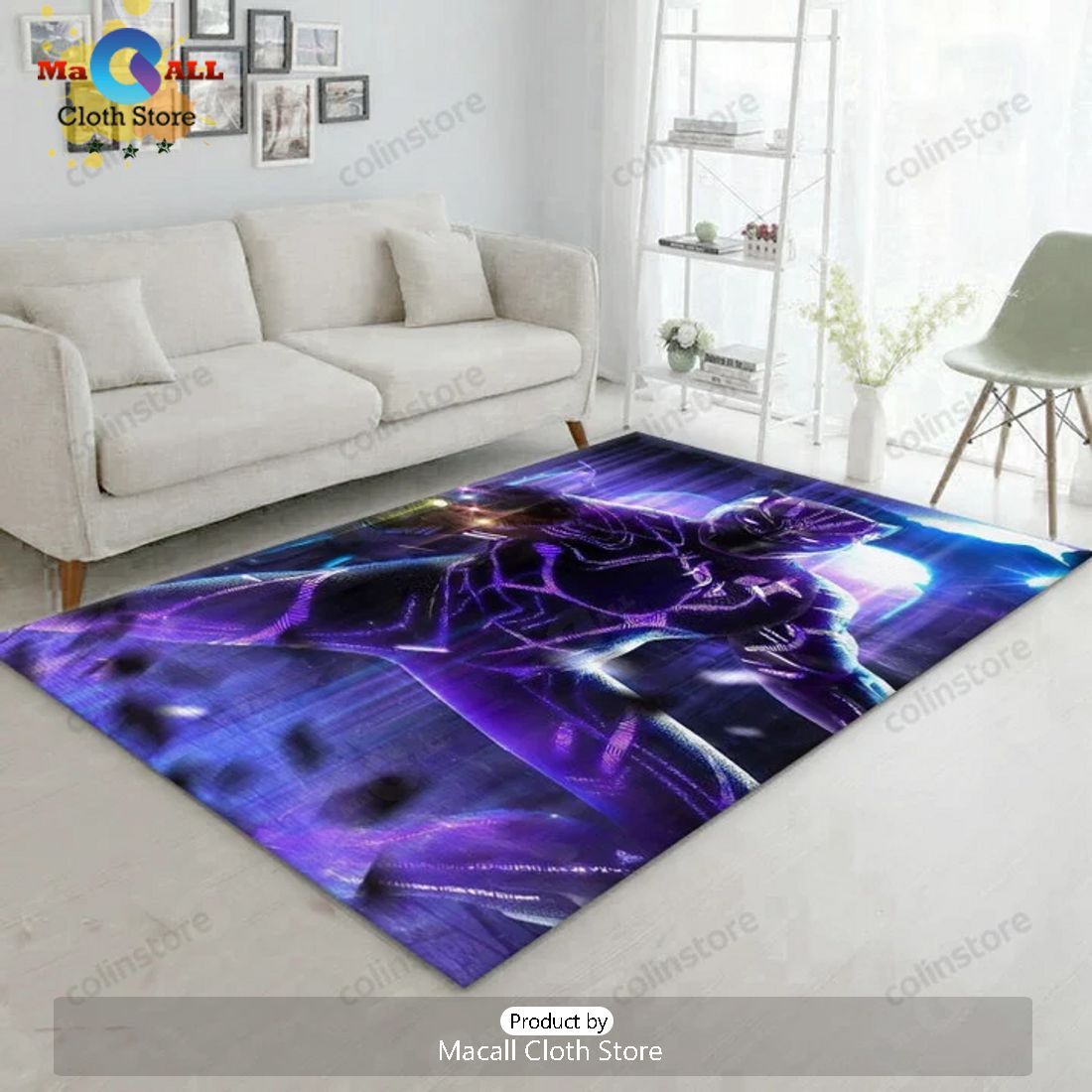 Black Panther Movie Area Rug – Living Room