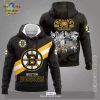 Boston Bruins Celebrating 100 Years Of Boston Bruins Hockey Memories Black Hoodie 3D