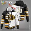 Personalized Boston Bruins 100th Years 1924 2024 Memories Black Hoodie 3D