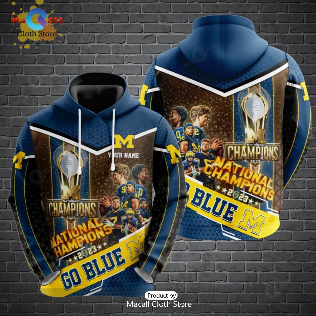 Custom Name Michigan Wolverines AFC Champions 2024 Gifts Hoodie And Pants