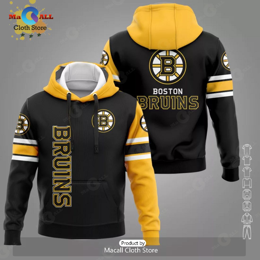 Custom Name NHL Boston Bruins Hockey Apparels Hoodie And Pants Limited