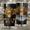 Custom Name Boston Bruins 100th Years Anniversary Grey Tumbler Limited