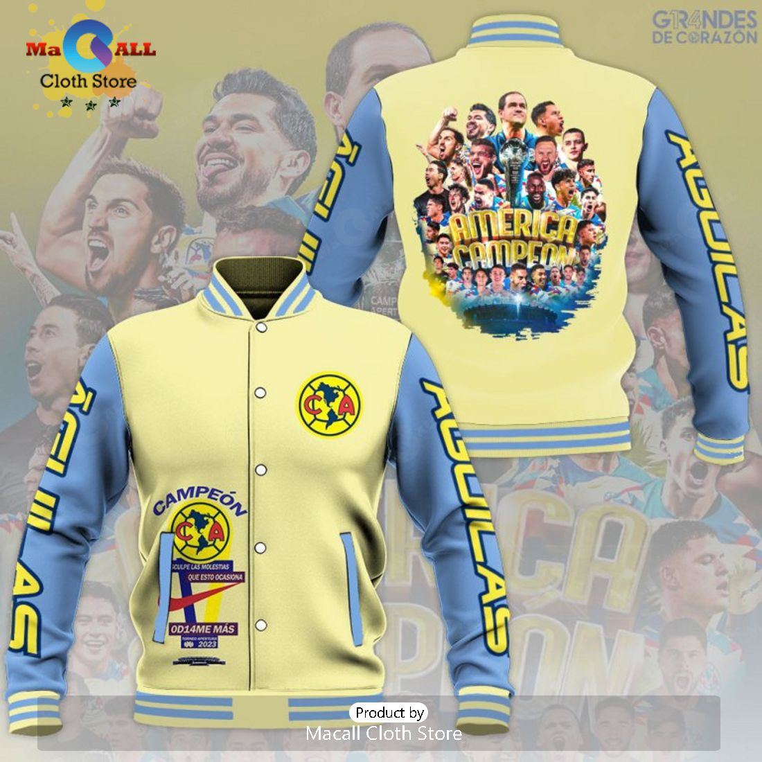 Club America Campeon Sports Team Special Baseball Jacket, Sport Jacket