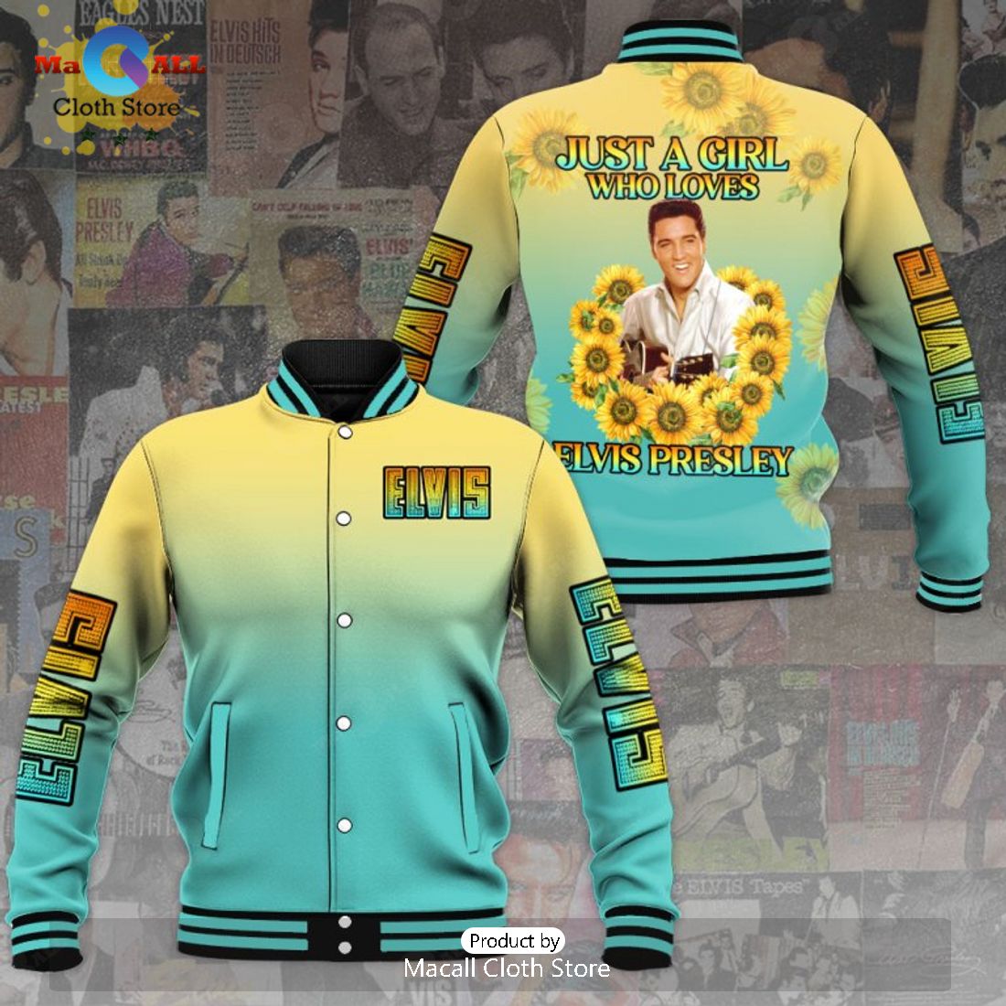 Just A Girl Who Loves Elvis Presley Baseball Jacket, Sport Jacket
