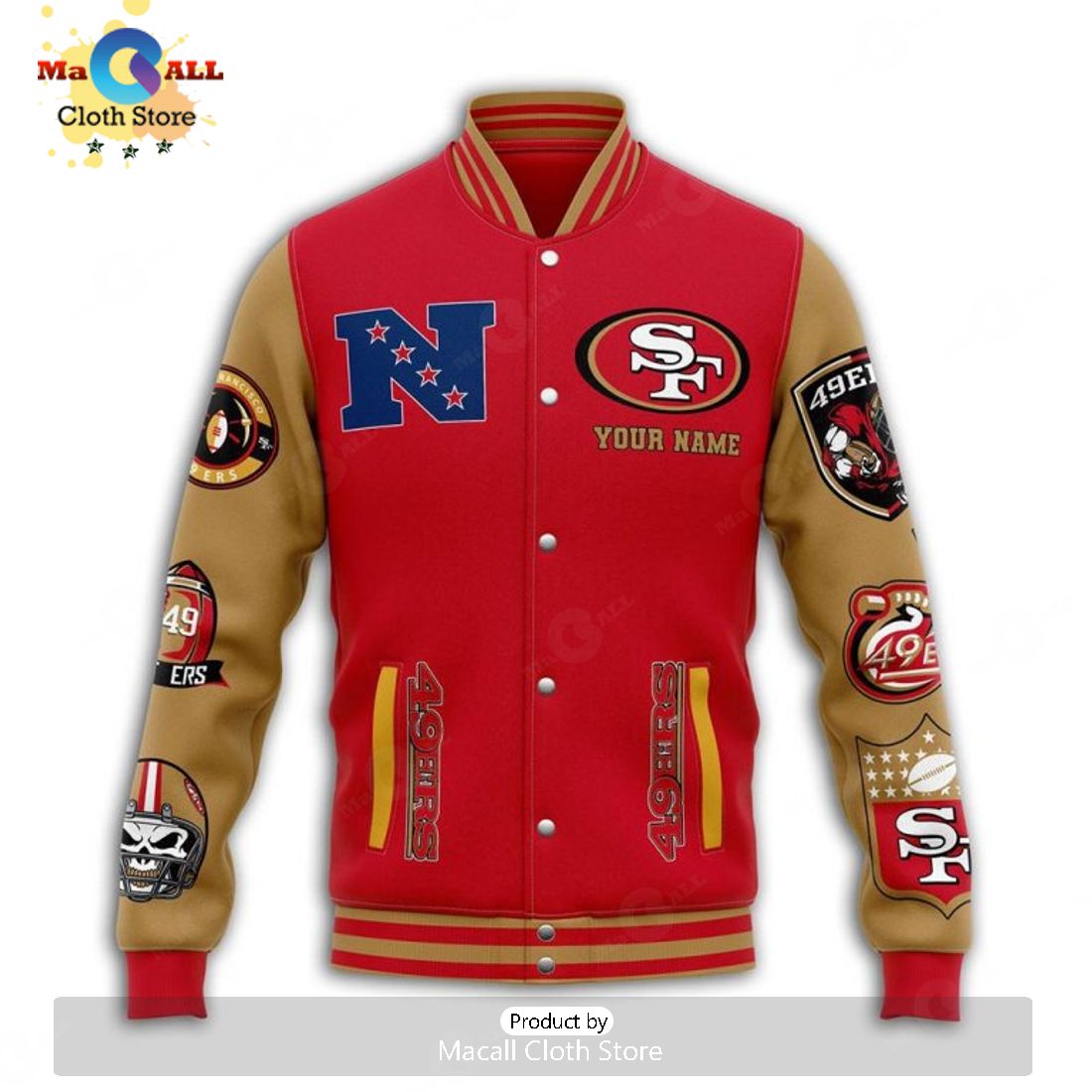 Kansas City Chiefs Custom Name Football 1946 Red Baseball Jacket, Sport Jacket