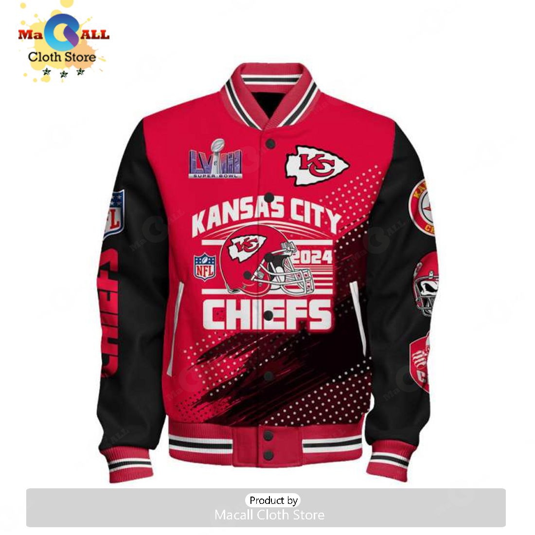 Kansas City Chiefs Run The Damn Ball Hunt Is On Red Baseball Jacket, Sport Jacket