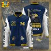 Michigan Wolverines Football A Doubt National Champions Navy Baseball Jacket, Sport Jacket