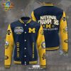 Michigan Wolverines Football Champions Navy Baseball Jacket, Sport Jacket