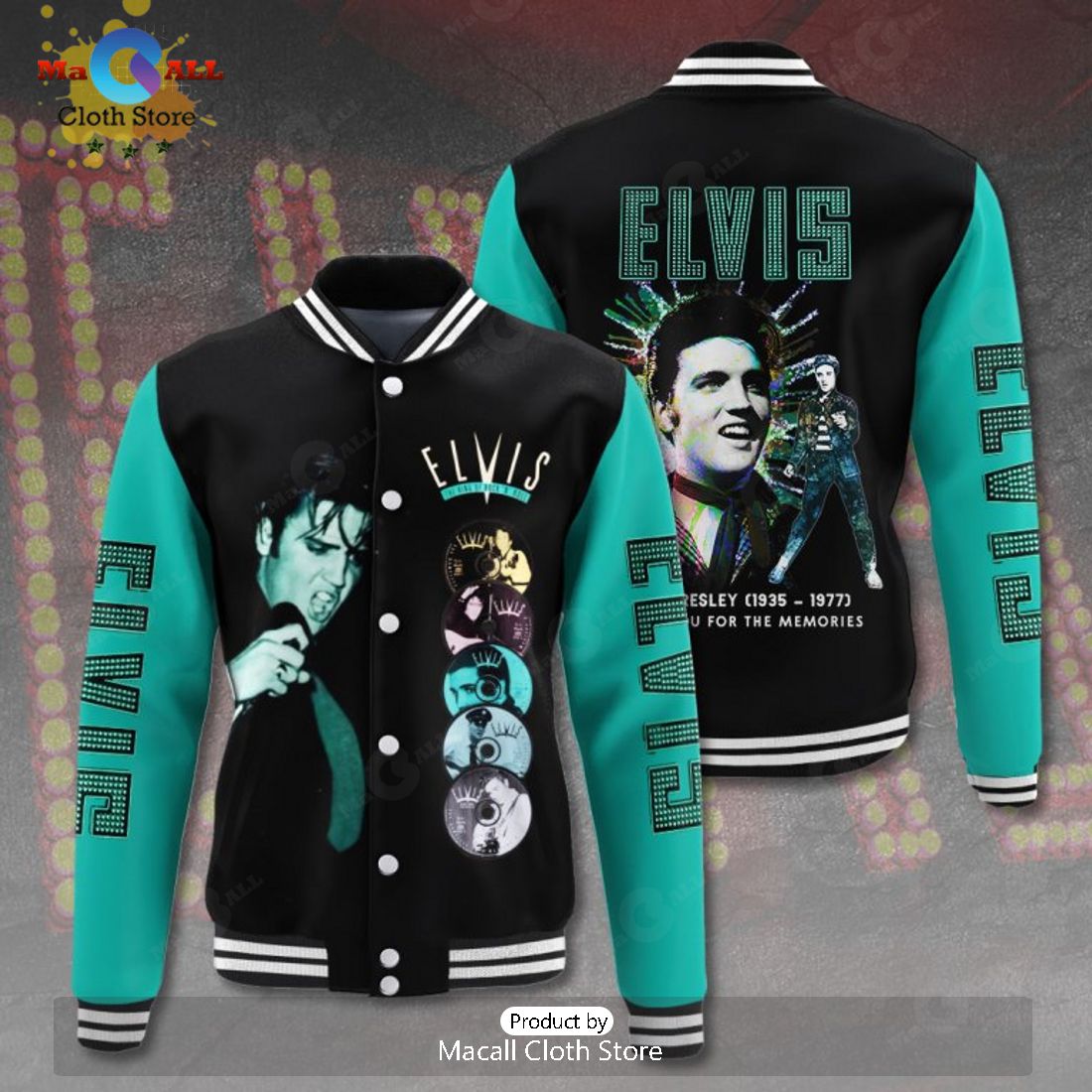 On Stage Of Elvis Presley Memories Sport Jacket, Baseball Jacket
