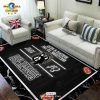 EST 1892 Collingwood FC Black Rectangular Rug Limited Edition