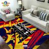 Limited Michigan Wolverines Football National Champions Black Rectangular Rug