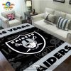 NFL Las Vegas Raiders 3X Super Bowl Champions Grey Rectangular Rug Limited