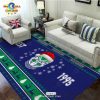 NRL Brisbane Broncos 1988 Luxury Team Logo Blue Rectangular Rug