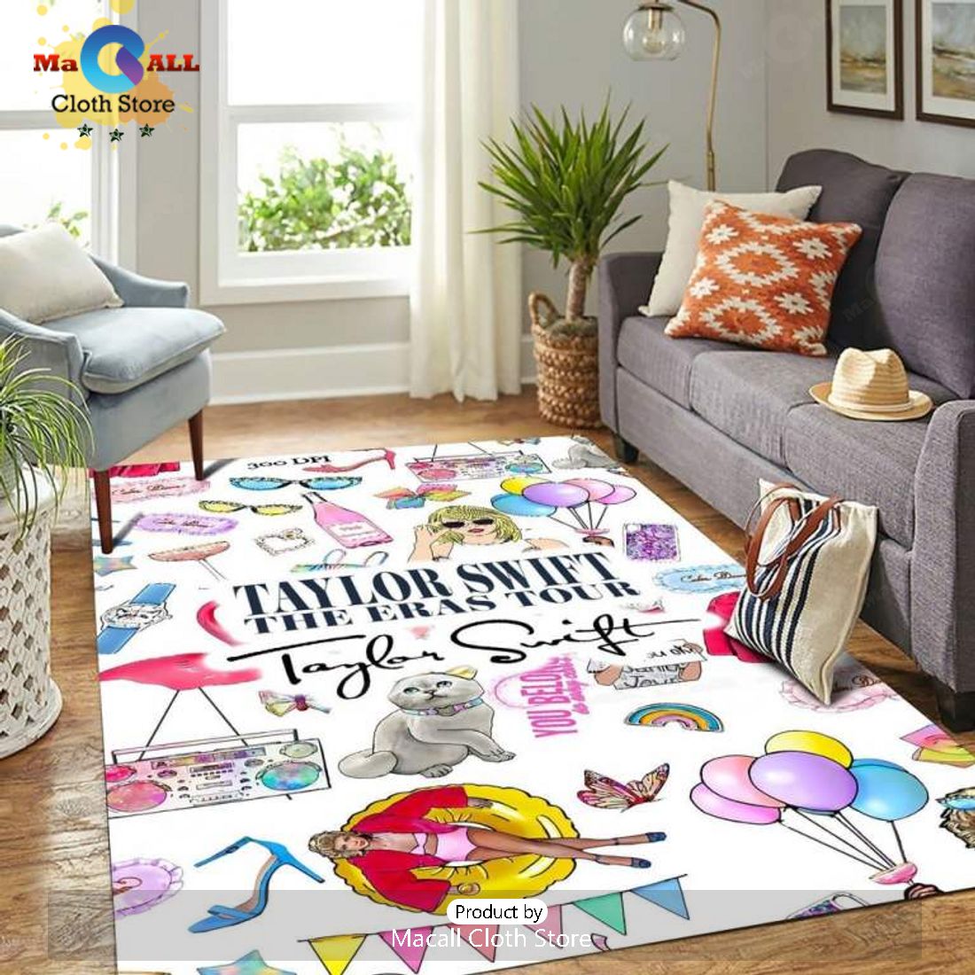 Taylor Swift The Eras Tour Signatures Rectangular Rug Special Edition