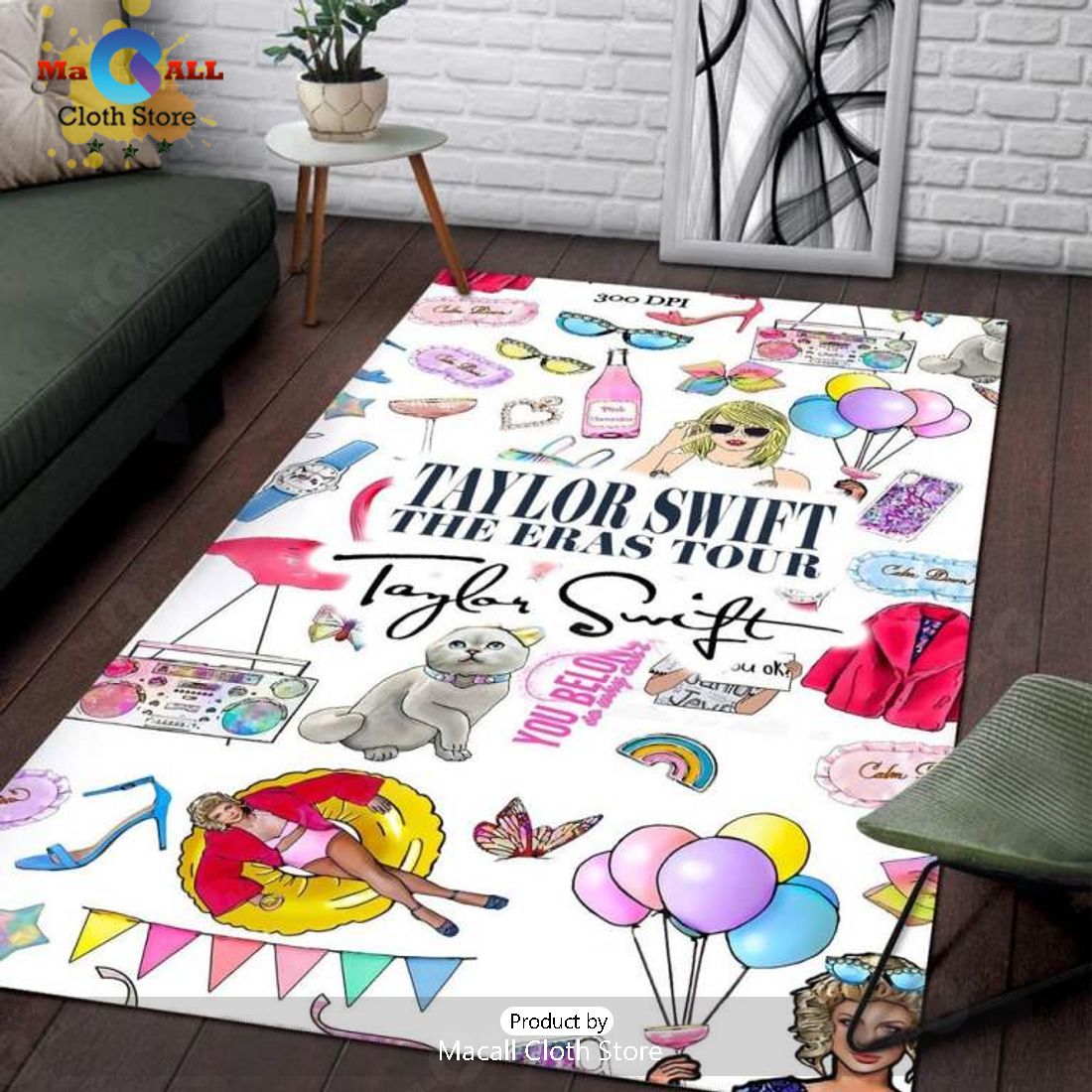Taylor Swift The Eras Tour Signatures Rectangular Rug Special Edition