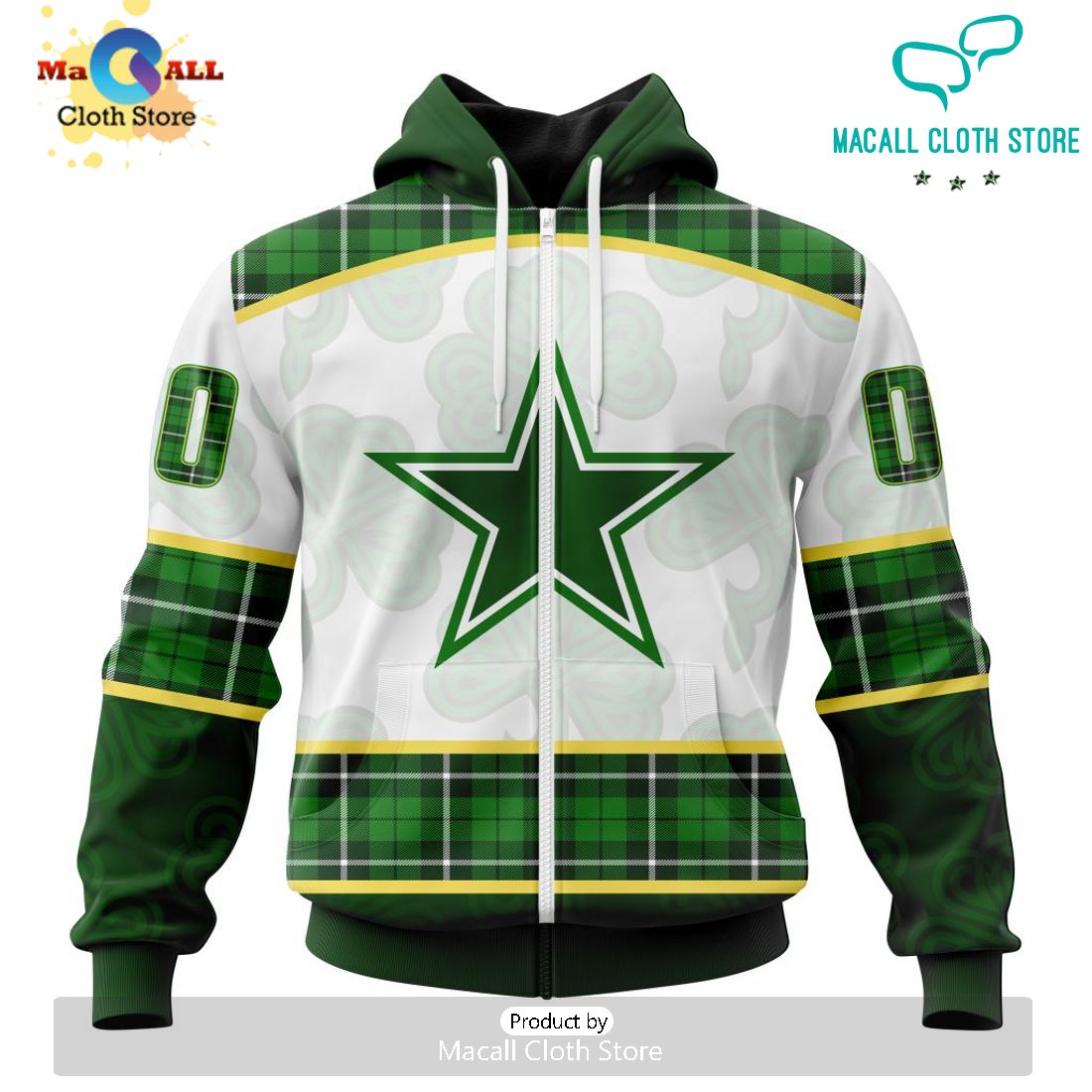 Custom NFL Dallas Cowboys For St. Patrick Day Special Design Hoodie 3D