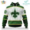 Custom NFL New Orleans Saints Special Design For St. Patrick’s Day Hoodie 3D