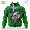 Custom NFL Philadelphia Eagles For St. Patrick Day Special Design Hoodie 3D