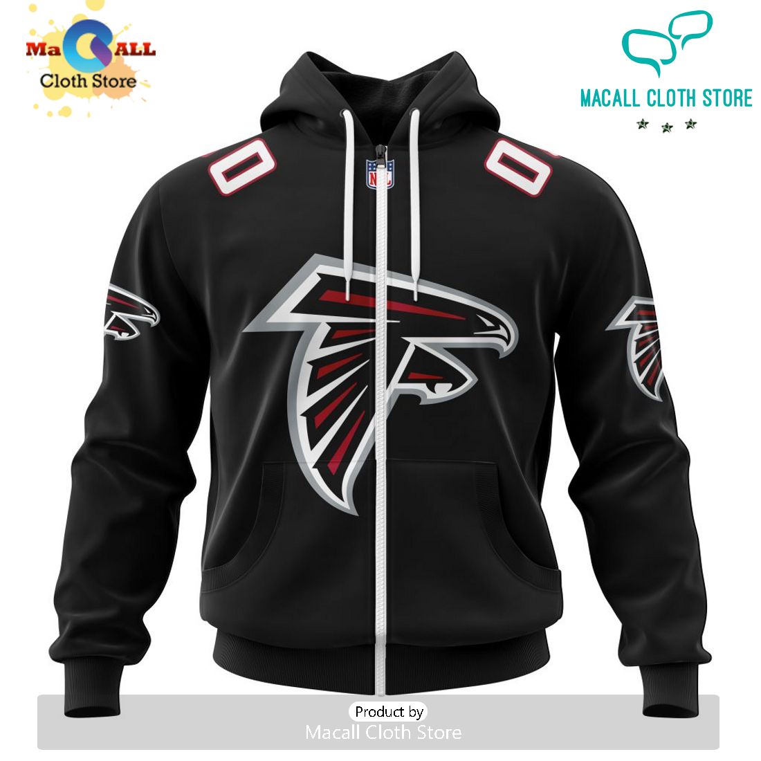 NFL Atlanta Falcons 2024 Personalized Name And Number Hoodie 3D