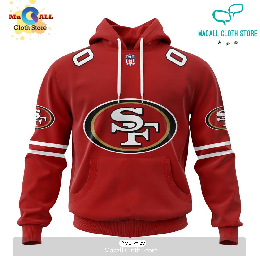 NFL San Francisco 49ers 2024 Personalized Name And Number Hoodie 3D