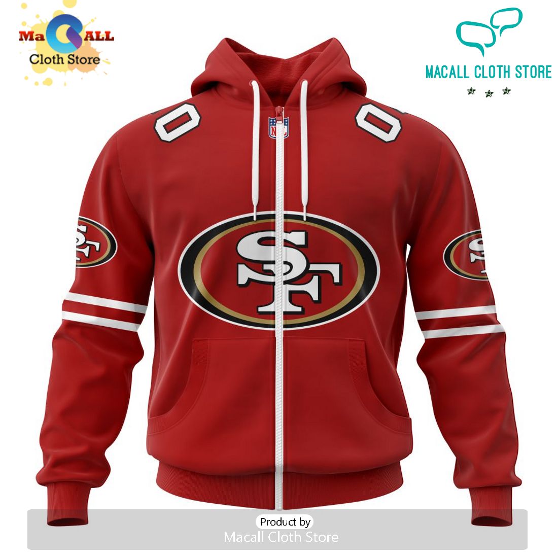 NFL San Francisco 49ers 2024 Personalized Name And Number Hoodie 3D