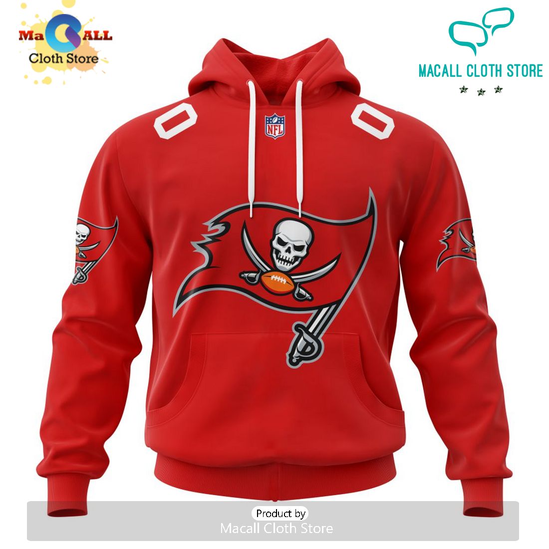 NFL Tampa Bay Buccaneers 2024 Personalized Name And Number Hoodie 3D