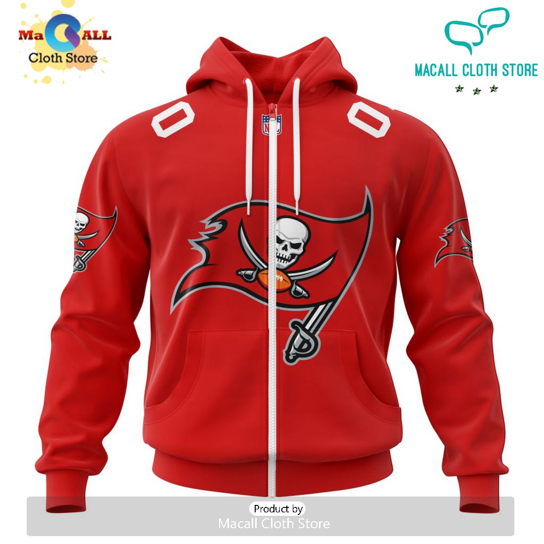 NFL Tampa Bay Buccaneers 2024 Personalized Name And Number Hoodie 3D