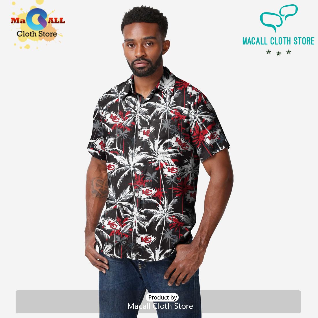 Kansas City Chiefs Black Floral Hawaii Shirt Limited Edition
