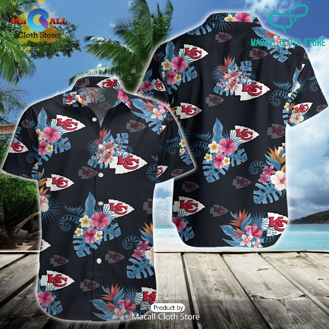 Kansas City Chiefs Flower Design Hawaiian Shirt Limited Edition